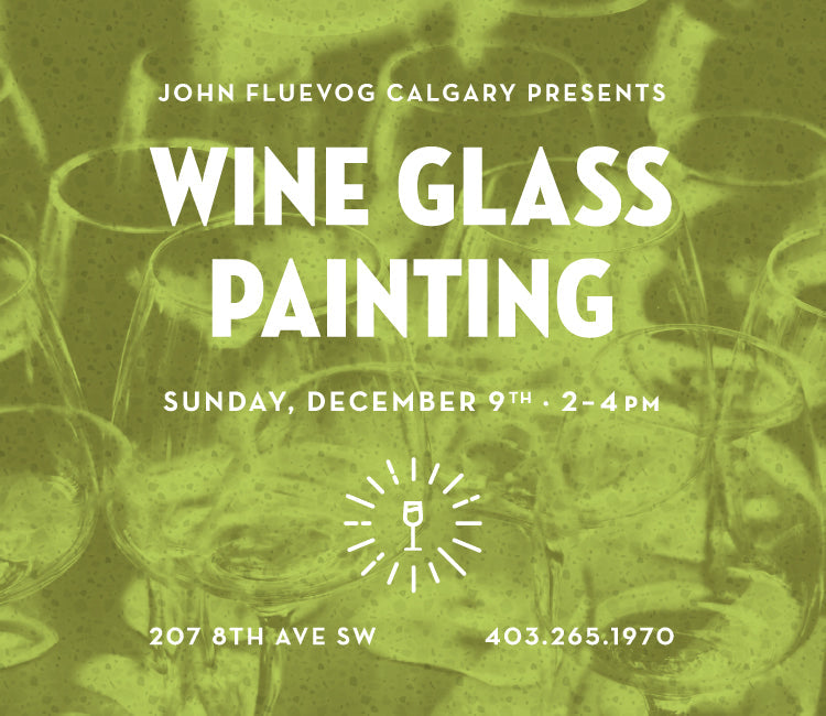 Wine Glass Painting Workshop in Calgary