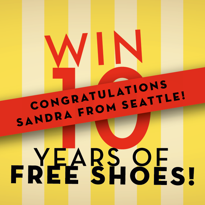 Winner Announcement   10 Years of Free Shoes