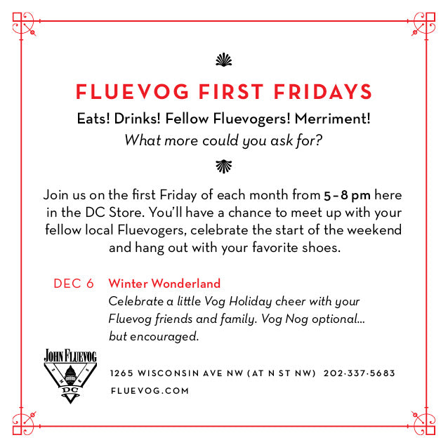 December Fluevog First Fridays at Washington DC