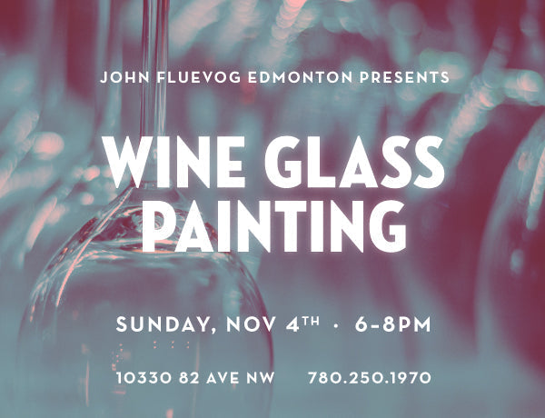 Wine Glass Painting in Edmonton