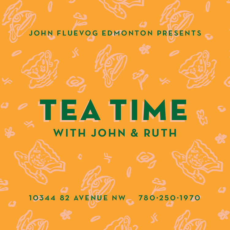 Tea Time with John & Ruth at Fluevog Edmonton