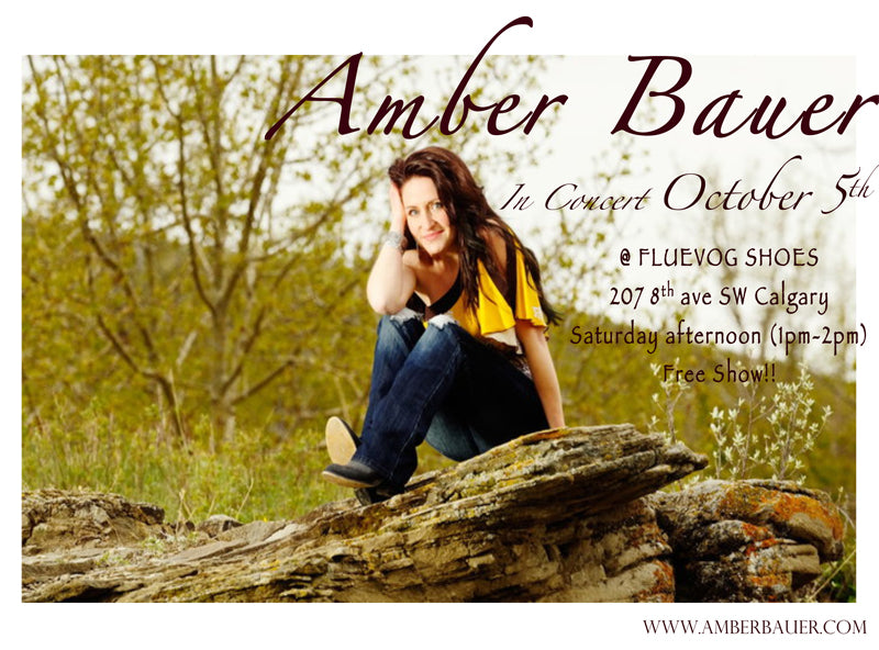 Amber Bauer Performs at Fluevog Calgary!