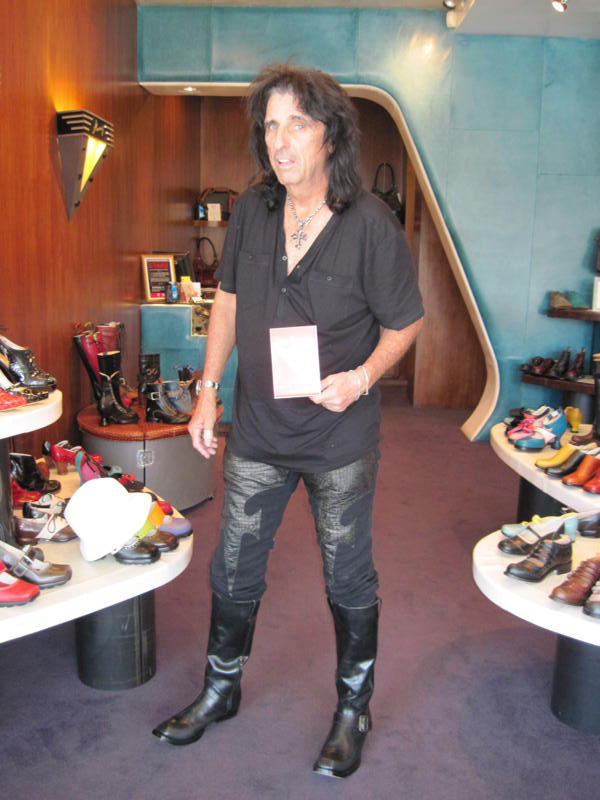 Alice Cooper In Montagu Boots
