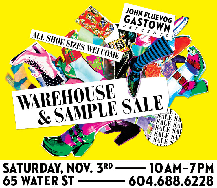 Warehouse and Sample Sale in Gastown!