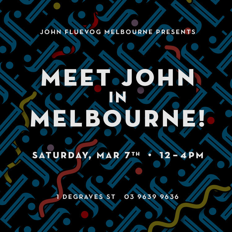 Meet John in Melbourne! March 7th, 2020