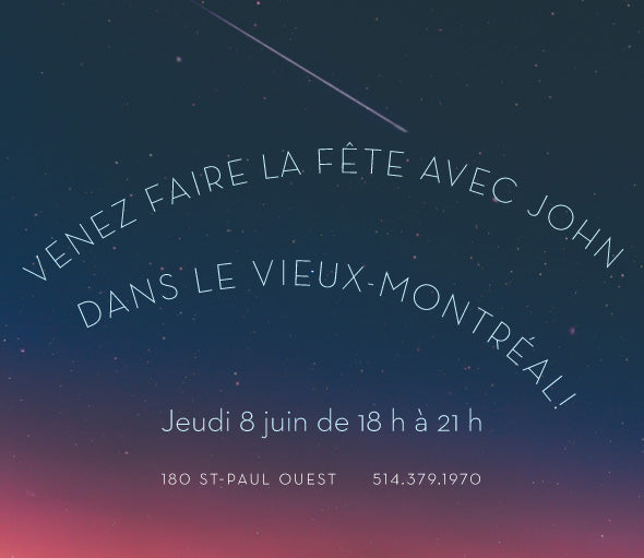 Venez faire la fête avec John dans le Vieux-Montréal!