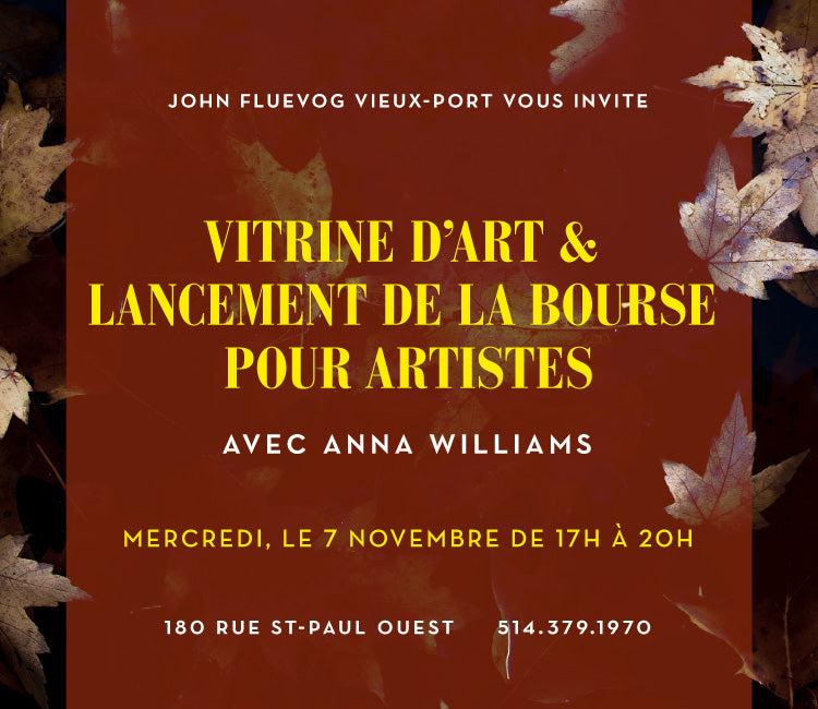Vitrine d'Art & Lancement de la Bourse pour Artistes au Vieux-Port Montréal