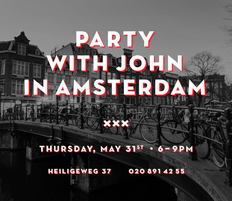 Party with John Fluevog in Amsterdam!
