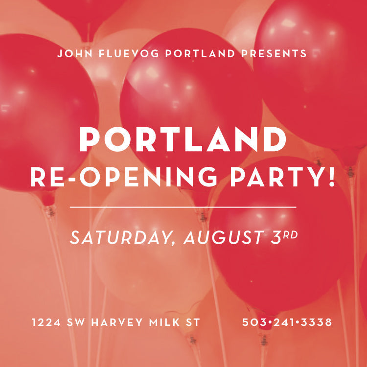 Fluevog Portland to celebrate with Re-opening Party!