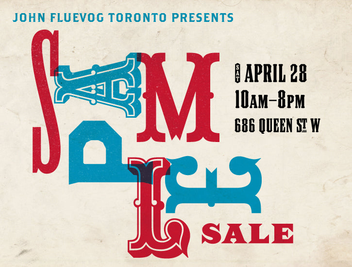 Fluevog Sample Sale in Toronto April 28!
