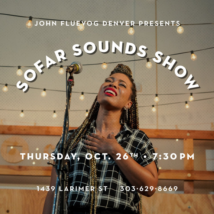 Sofar Sounds Show at Fluevog Denver on October 26
