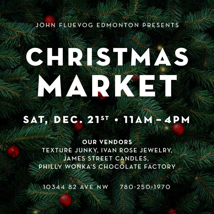 Christmas Market at Fluevog Edmonton on December 21st