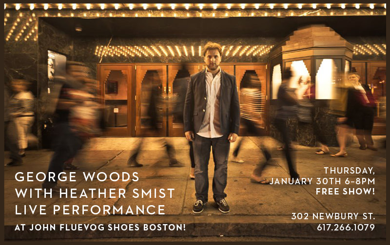 Event: George Woods and Heather Smist Perform at Fluevog Boston
