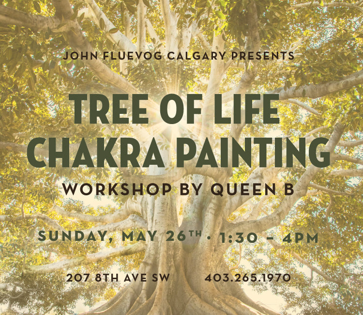 Tree of Life Chakra Painting at Fluevog Calgary!