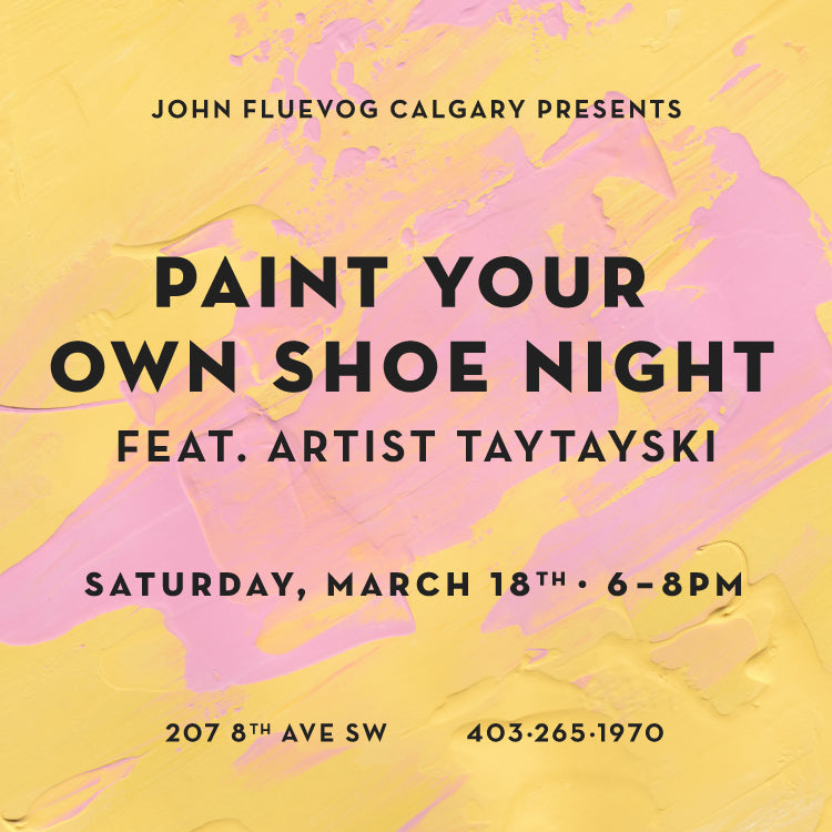 Paint Your Own Shoe Night in Calgary