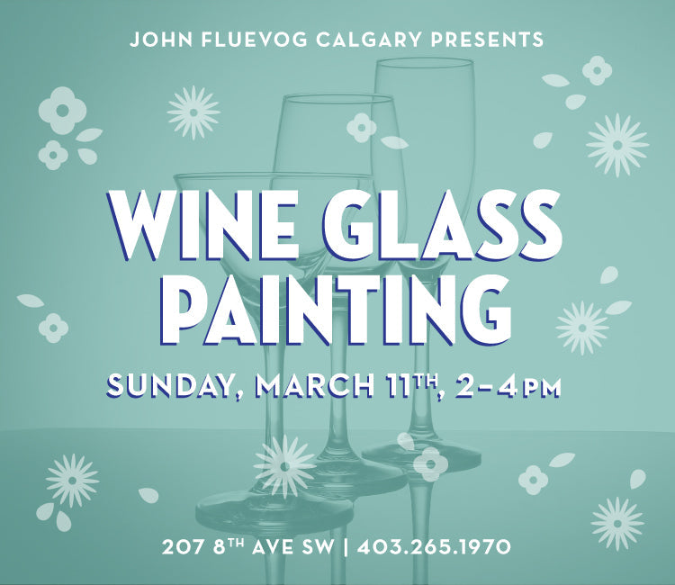 Spring Wine Glass Painting in Calgary!