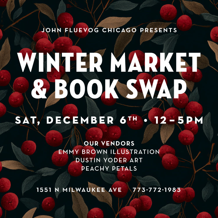 Winter Market & Book Swap at Fluevog Chicago on December 6th