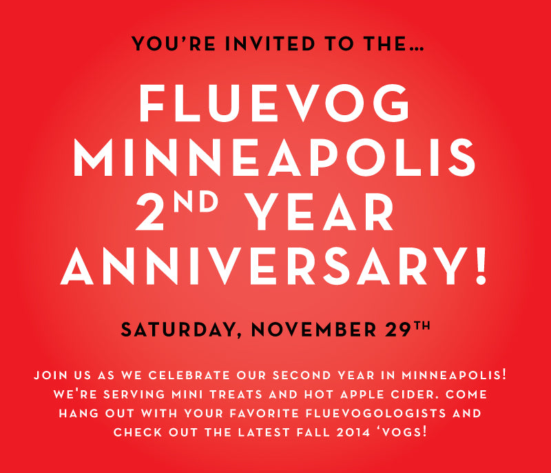 FLUEVOG MPLS SECOND YEAR ANNIVERSARY PARTY IS ON NOV. 29TH