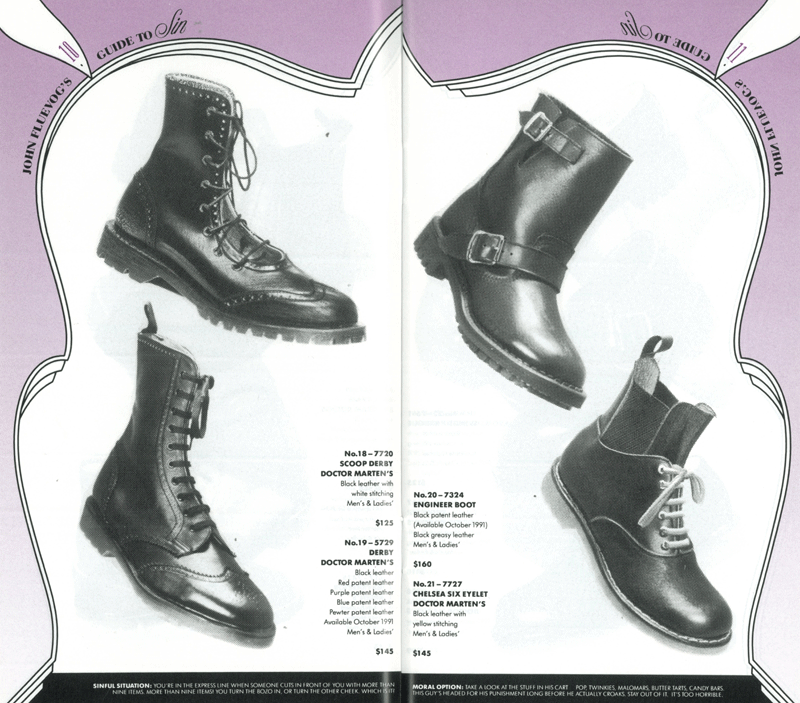 WAY BACK WEDNESDAY | JOHN FLUEVOG S GUIDE TO SIN