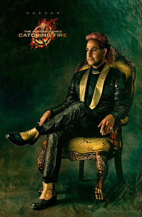Caesar (Stanley Tucci) wearing '1611 First Avenue' Fluevogs in The Hunger Games!