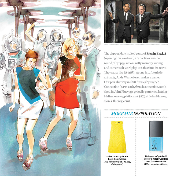 Arc Halfmoon Clogs in National Post Illustration