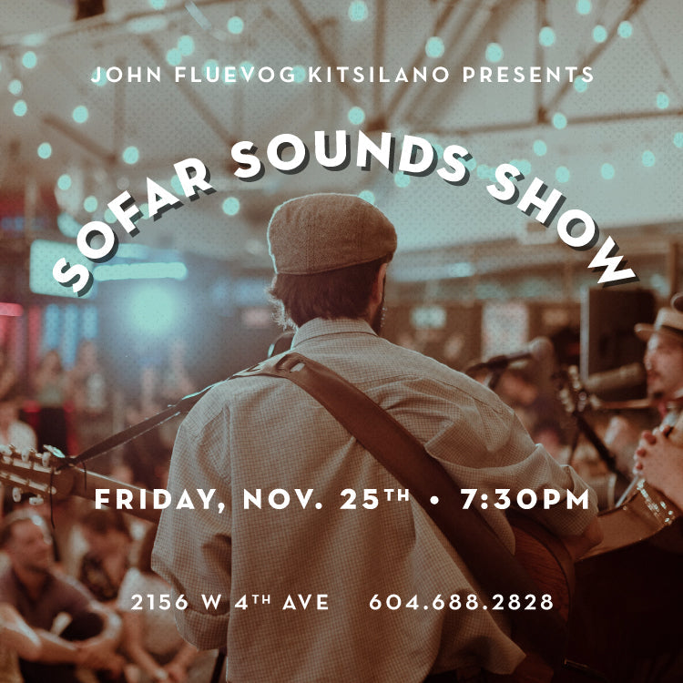 Sofar Sounds Concert at Fluevog Kitsilano