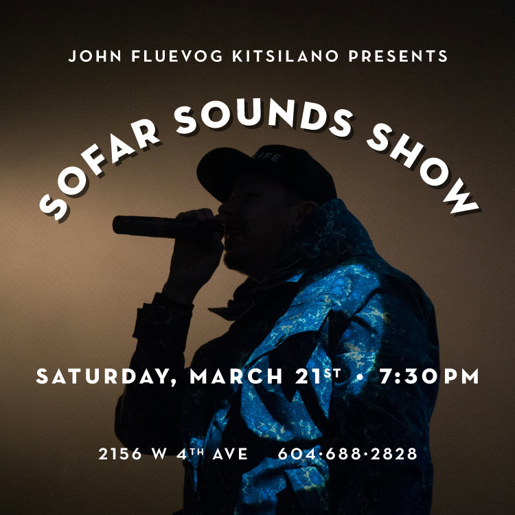 Sofar Sounds Show at Fluevog Kitsilano on March 21st