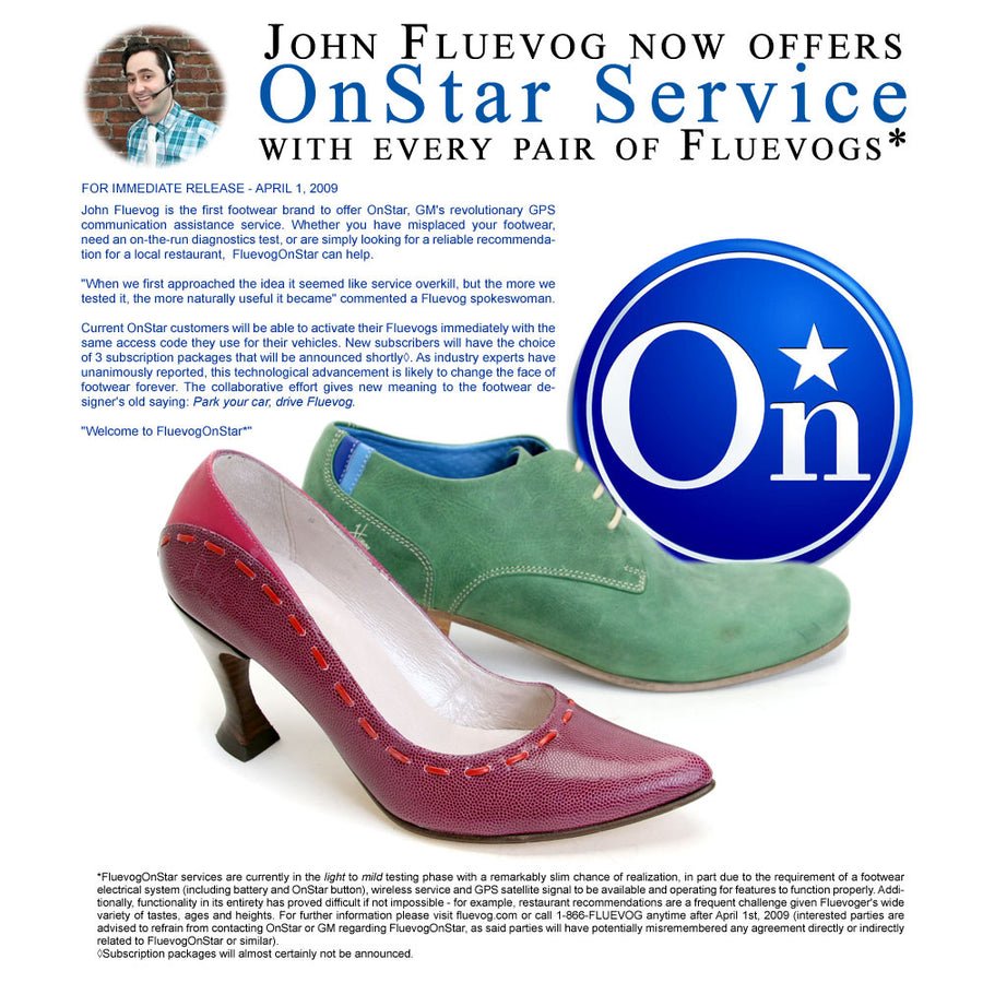 John Fluevog Now Offers OnStar Service!