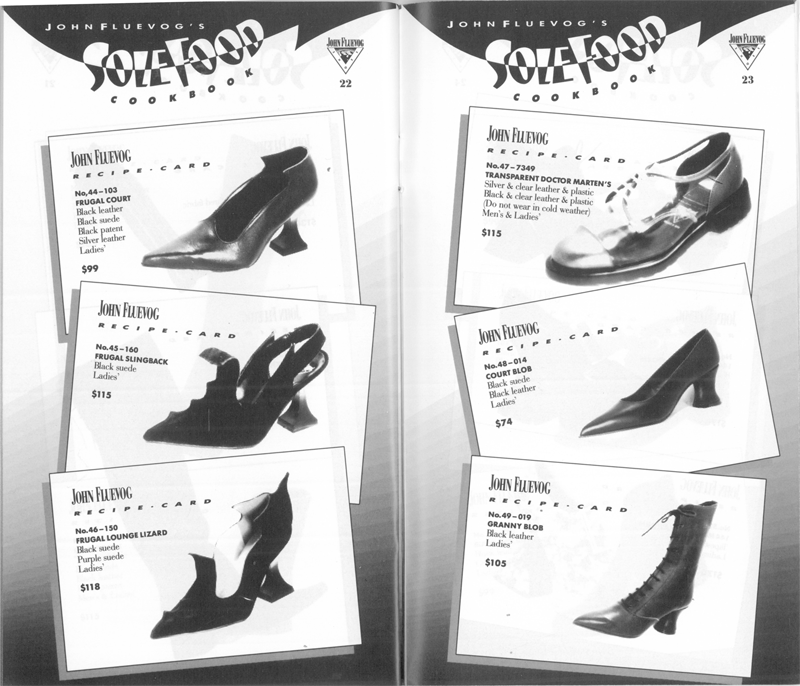 Way Back Wednesday: Academy of Cuisine Sole Food Cookbook & Shoe Catalogue