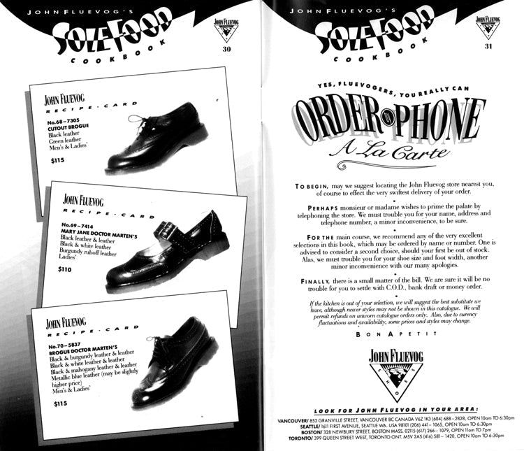 Way Back Wednesday: John Fluevog's Solefood Cookbook