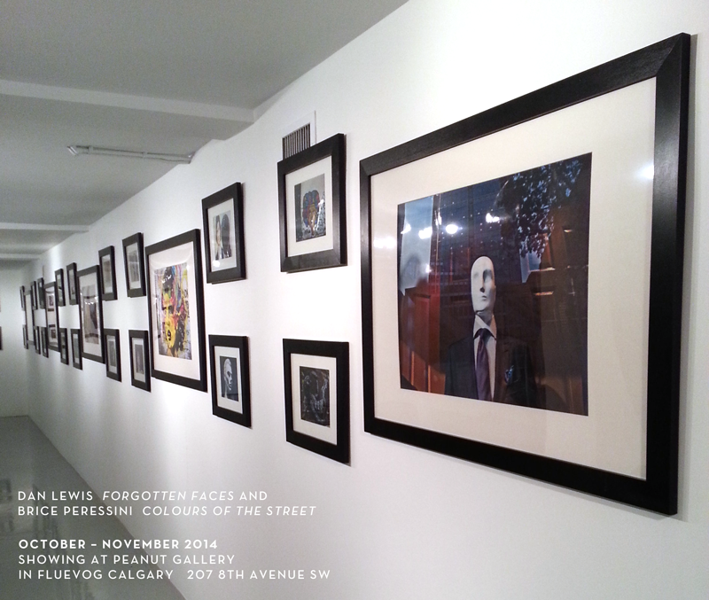 Exhibiting Forgotten Faces And Colours of the Street at Fluevog Calgary