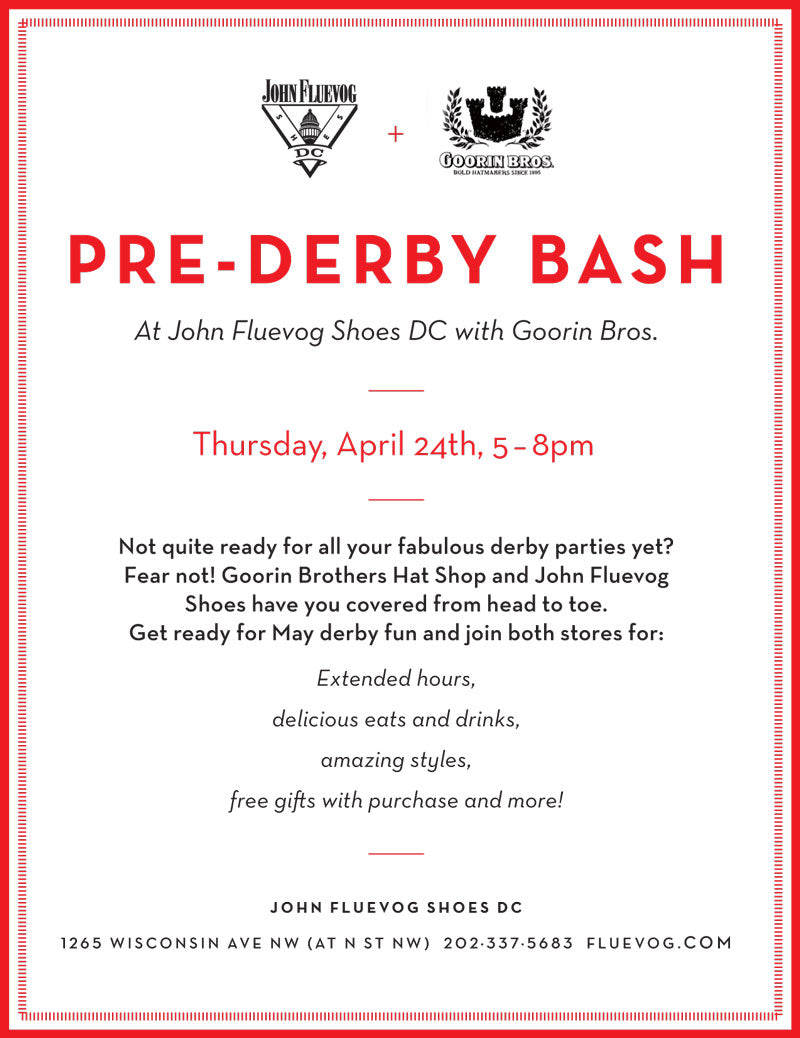 Event: Pre-Derby Bash with Goorin Bros.