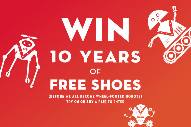 Enter to WIN 10 YEARS OF FREE SHOES!
