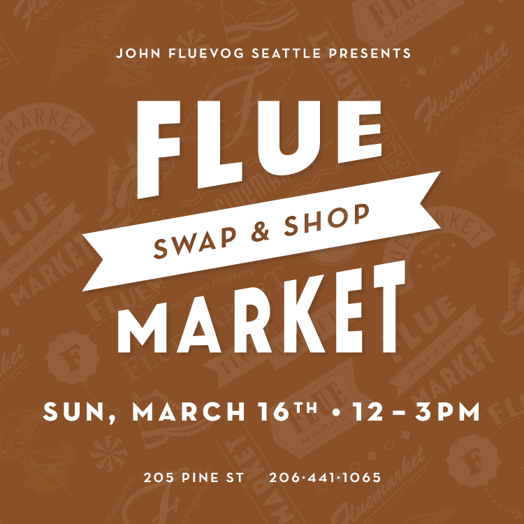 Fluemarket: Swap & Shop Event at Fluevog Seattle on March 16th