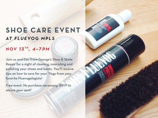 Shoe Care Event at Fluevog Minneapolis