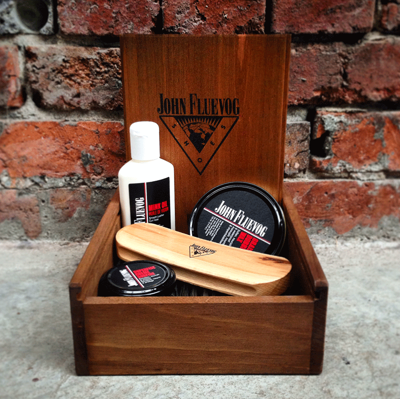 Custom Fluevog Shoe Care Box with Purchase!