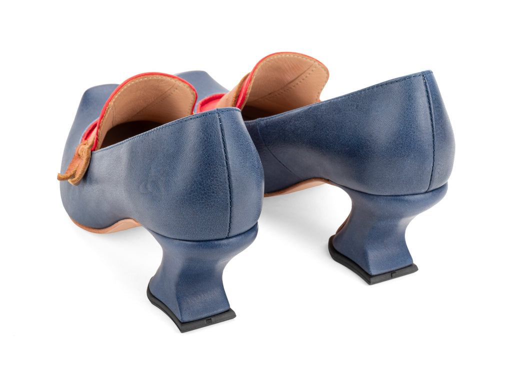 Adri - Navy/Red/Brown