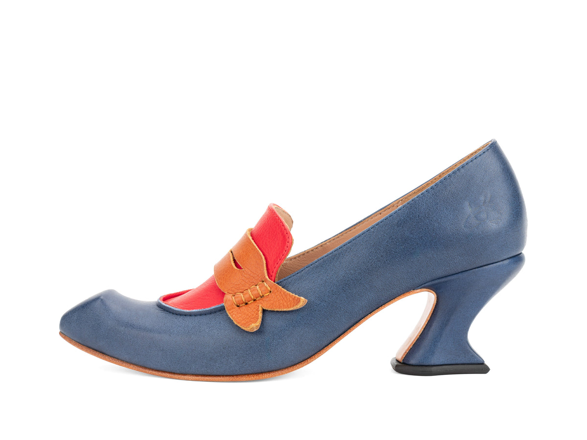 Adri - Navy/Red/Brown