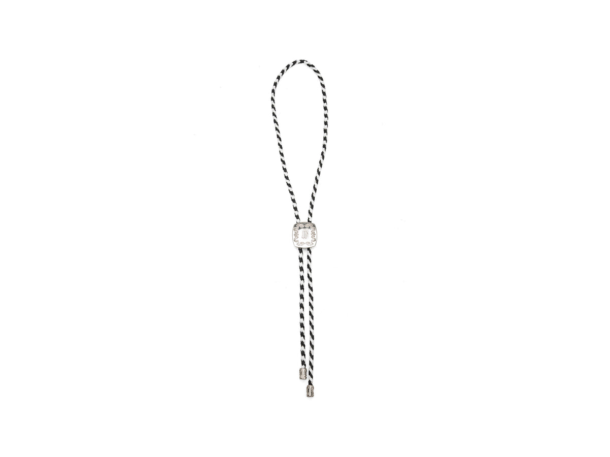 Bolo Tie - Black/White