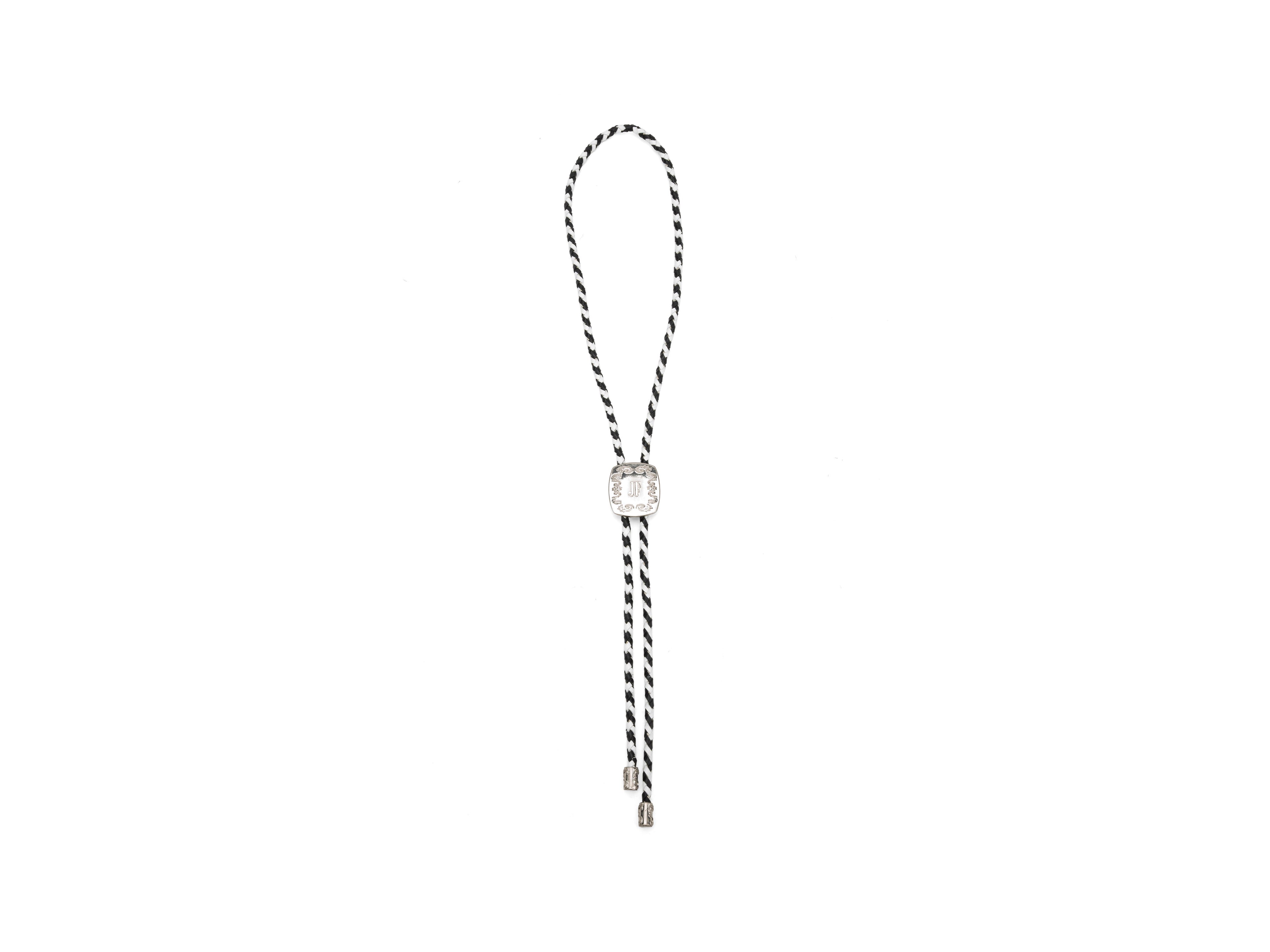 Bolo Tie - Black/White
