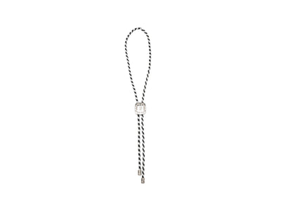 Bolo Tie - Black/White