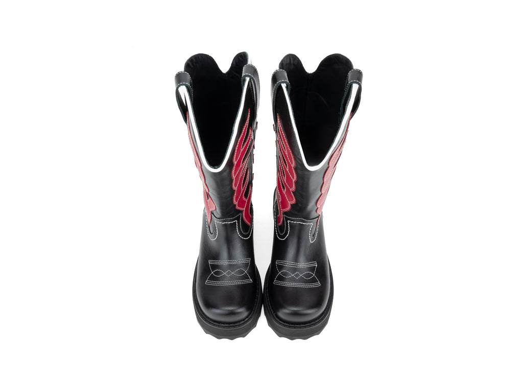 Cowboy High - Black/Red