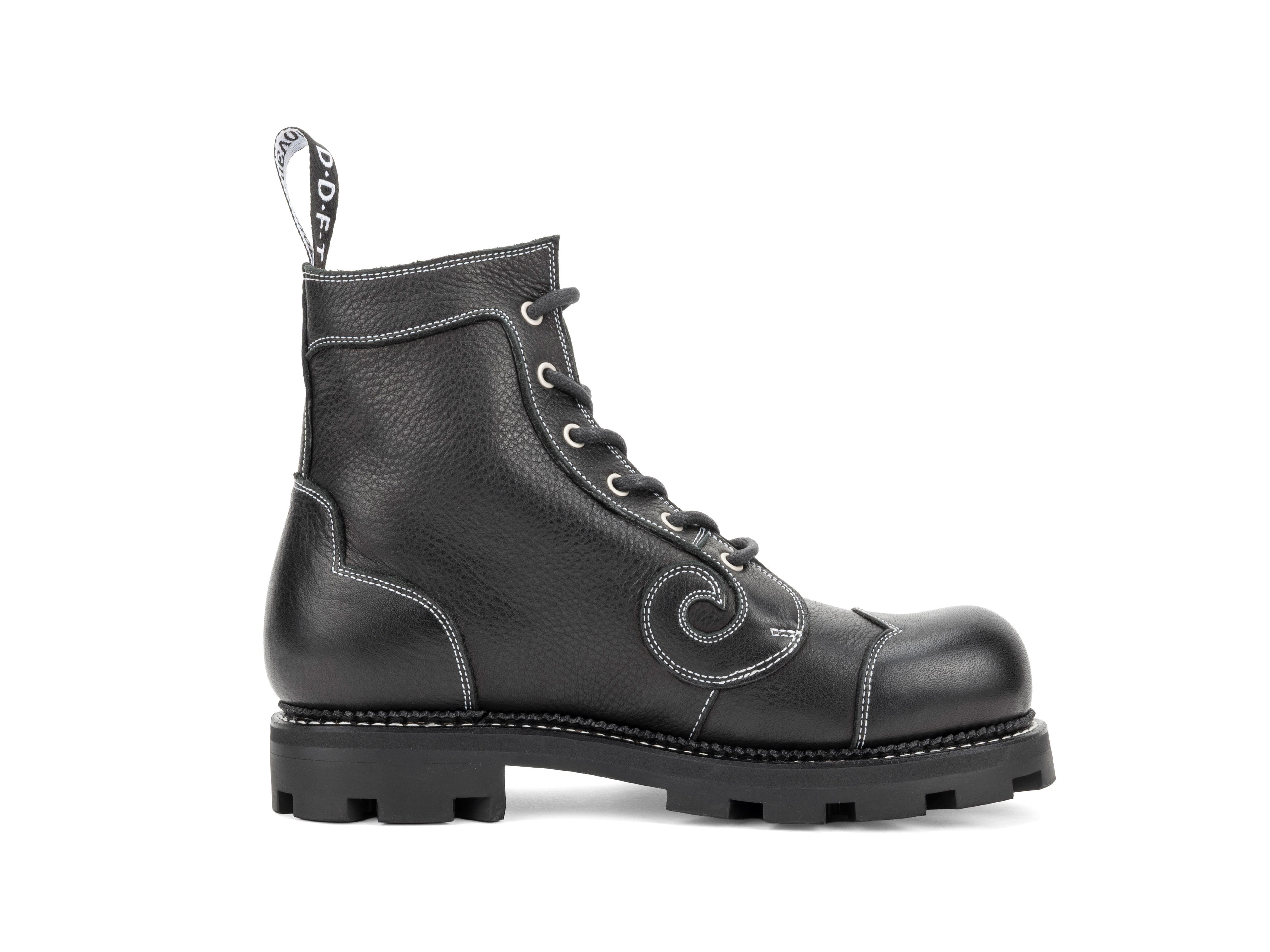 Derby Swirl (6 Eye) - Black