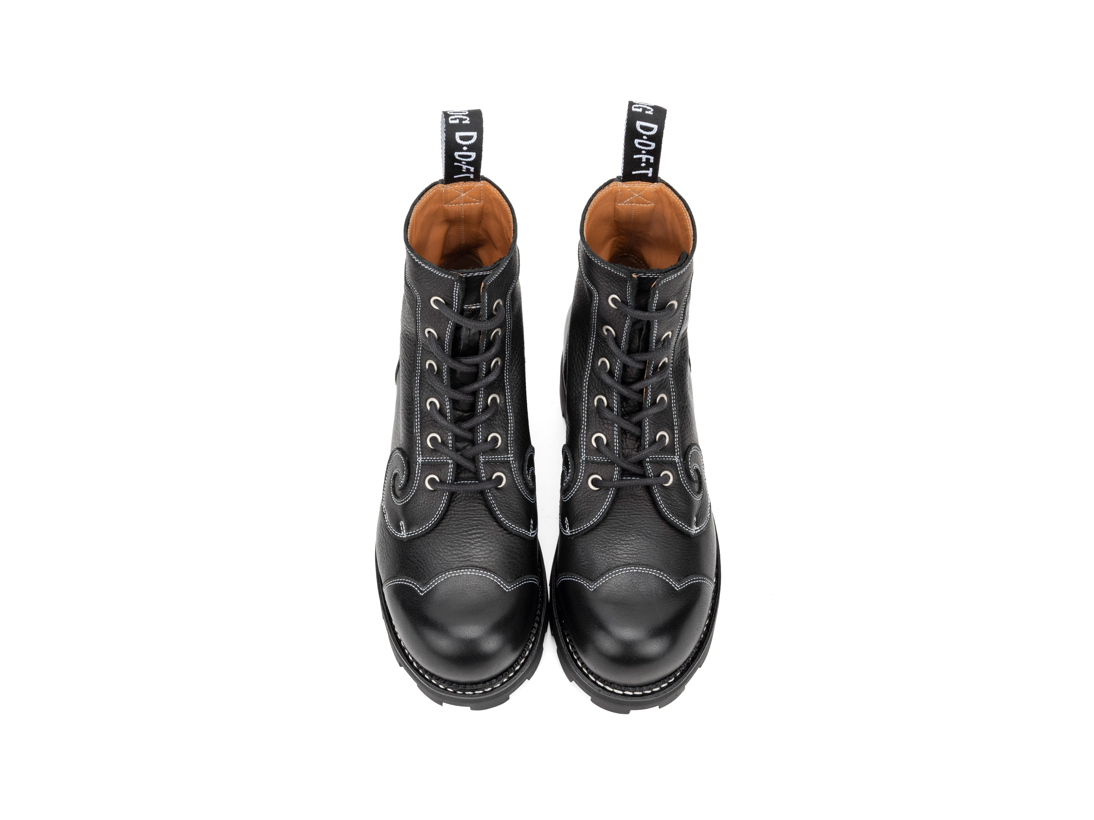Derby Swirl (6 Eye) - Black