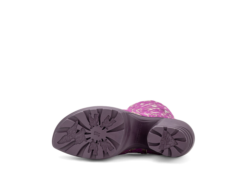 Melody - Gold/Purple Flocked