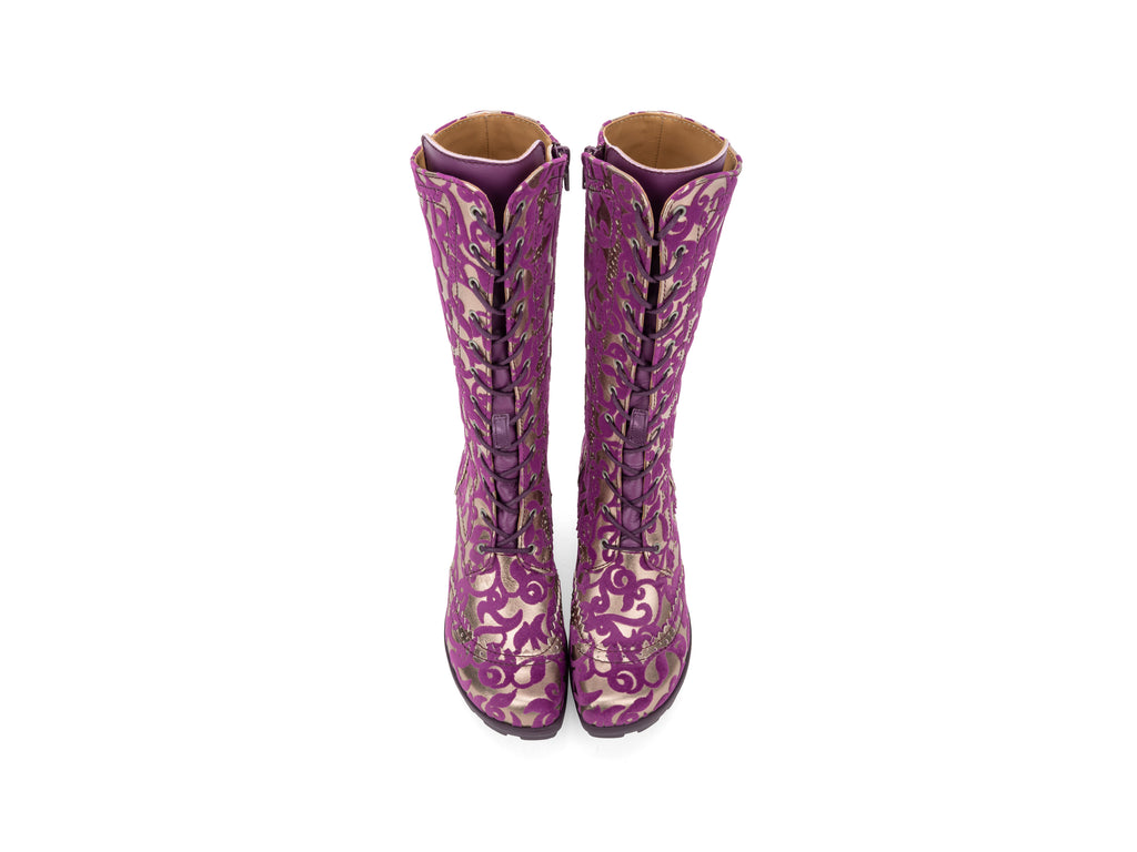 Melody - Gold/Purple Flocked