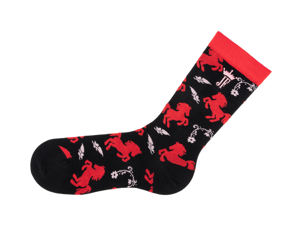 Oatmeal - Black/Red