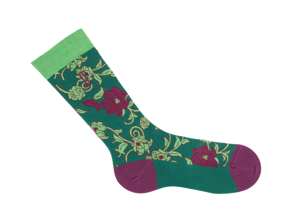 Xay Xay Vog Socks - Green/Purple