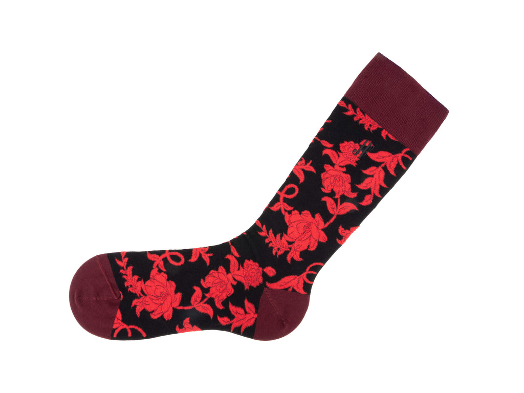 black_red - Left Sock