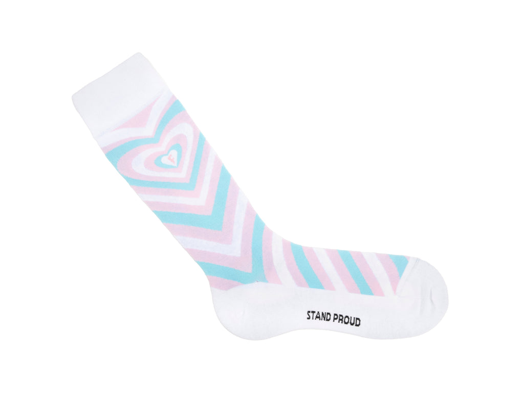 white_pink - Right Sock